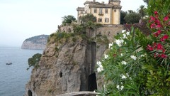 Landscapes Sea rock panorama Italy architecture Castles italia 