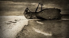 Landscapes Sea ships dark art