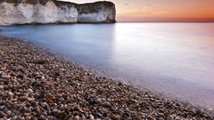 Landscapes Sea stones nature coast surface rocks