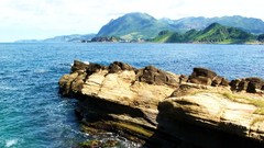 Landscapes Sea stones nature ocean coast rocks