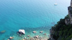 Landscapes Sea stones nature water blue ocean Italy
