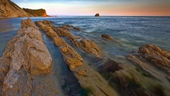 Landscapes Sea stones nature water coast