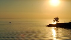 Landscapes Sea sun dawn Erdek Güneş