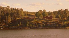 Landscapes Sea water cottage sweden forests