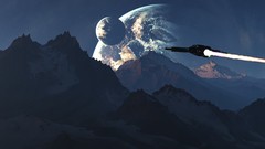 Landscapes ships digital art