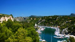 Landscapes ships Yachts rivers vehicles tilt-shift