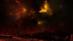 Landscapes silence galaxies outer space