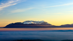 Landscapes skies sunset clouds