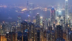 Landscapes Skyscrapers Hong Kong cityscapes city skyline towns