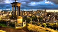 Landscapes Skyscrapers Scotland edinburgh cityscapes city 