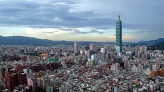 Landscapes Skyscrapers Taipei cityscapes city skyline towns