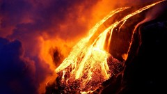 Landscapes smoke Europe Volcanoes lava iceland