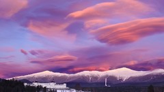 Landscapes snow clouds