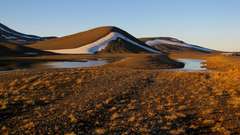 Landscapes snow hills rivers