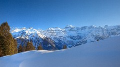 Landscapes snow Mountains