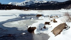 Landscapes snow Mountains