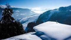 Landscapes snow Mountains