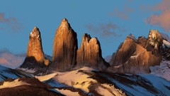 Landscapes snow Mountains artwork