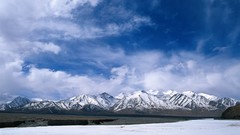 Landscapes snow Mountains China