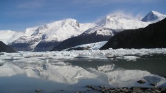 Landscapes snow Mountains clouds