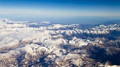 Landscapes snow Mountains clouds Alps French skylines