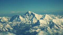 Landscapes snow Mountains clouds nepal geography teal skyscapes 