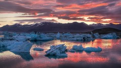 Landscapes snow Mountains ice