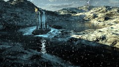 Landscapes snow Mountains Lightning Fractals