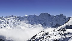 Landscapes snow Mountains panorama snow landscapes Himalaya