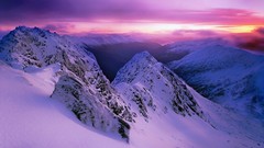 Landscapes snow Mountains Scotland snow landscapes