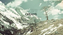 Landscapes snow Mountains Typography motivational