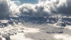 Landscapes snow storm 3d realistic renders Vue