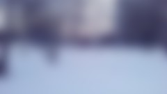 Landscapes snow winter blue cold white Violet street blurred