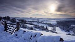 Landscapes snow winter England