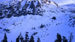 Landscapes snow winter Mountains