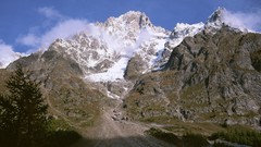 Landscapes snow winter Mountains
