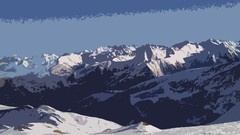 Landscapes snow winter Mountains ski