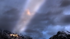 Landscapes snow winter Mountains sunlight