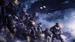 Landscapes spaceships halo halo reach artwork digital art video 