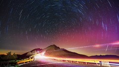Landscapes star trails