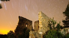 Landscapes Stars long time exposure