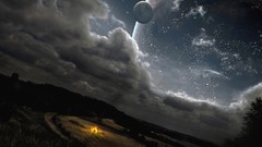 Landscapes Stars planets science fiction