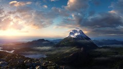 Landscapes stones dreams nature clouds sky distance peak