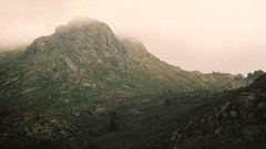 Landscapes stones fog nature Mountains rocks mist