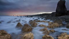 Landscapes stones nature coast Cover veil