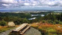 Landscapes stones nature Islands Wood