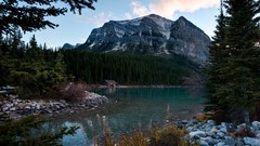 Landscapes stones nature Mountains Canada alberta lakes houses 