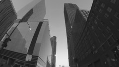 Landscapes summer black and white Paris Skyscrapers cities skies