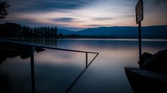 Landscapes summer evening long exposure