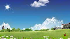 Landscapes sun clouds